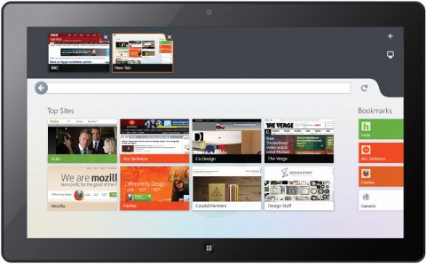 Firefox Metro - Microsoft Surface