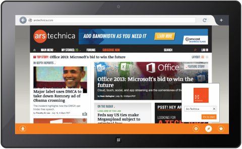 Firefox Metro - Microsoft Surface - Windows 8